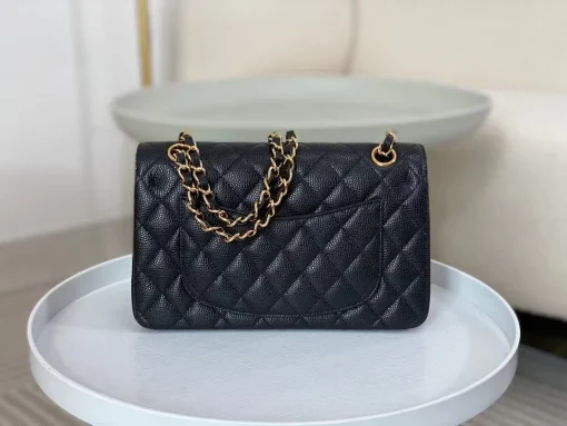 Chanel Classic Flap Bag with Gold Hardware - Image 2