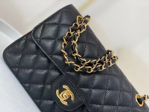Chanel Classic Flap Bag with Gold Hardware - Image 3