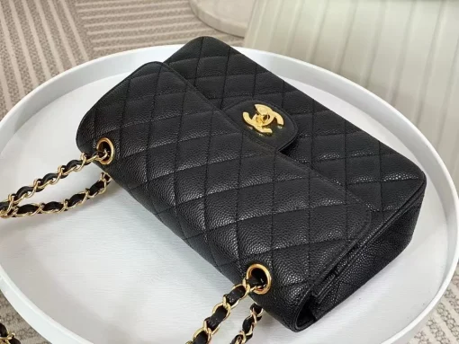 Chanel Classic Flap Bag with Gold Hardware - Image 4