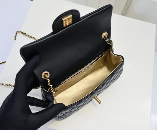 Chanel Mini Flap Bag with Gold Ball Charm - Image 7