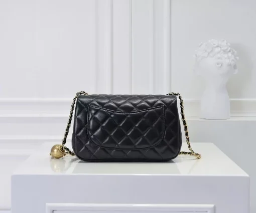 Chanel Mini Flap Bag with Gold Ball Charm - Image 4