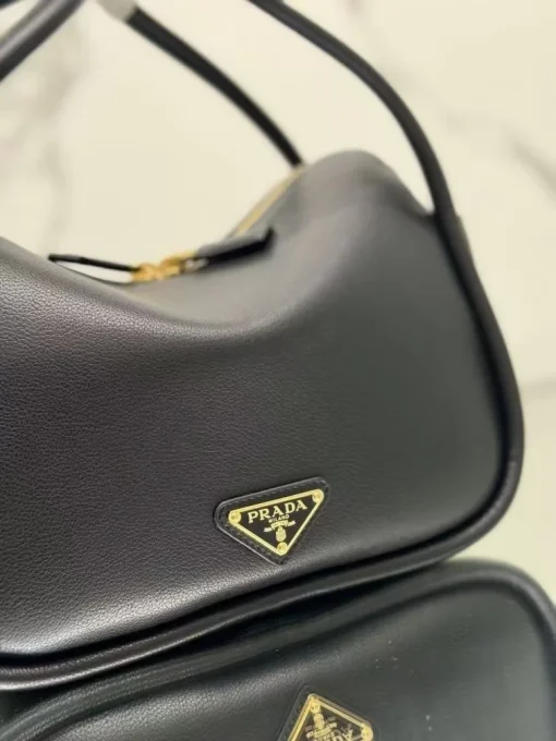 Prada Cleo Brushed Leather Shoulder Bag - Image 4