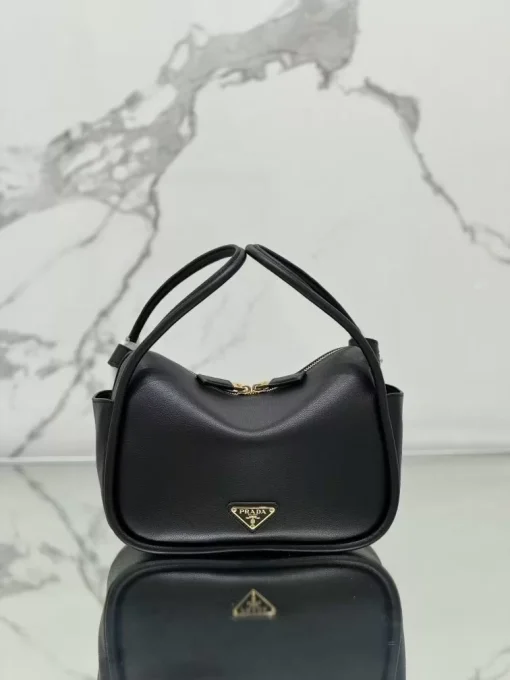Prada Cleo Brushed Leather Shoulder Bag - Image 6