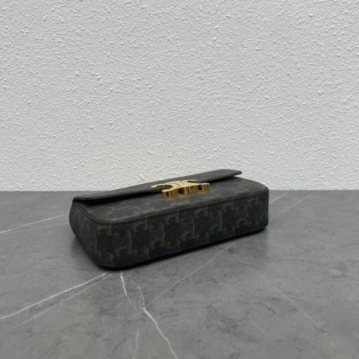 CELINE Triomphe Canvas Chain Shoulder Bag - Image 2