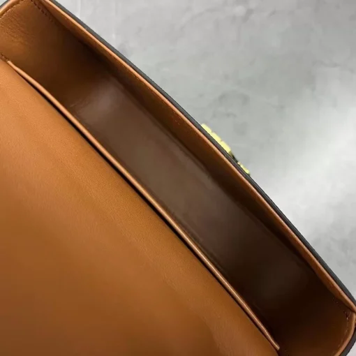 CELINE Triomphe Canvas Chain Shoulder Bag - Image 5