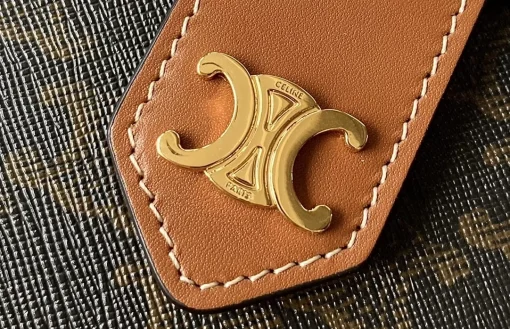 CELINE Tambour Heart Bag (Medium, Taupe) - Image 7