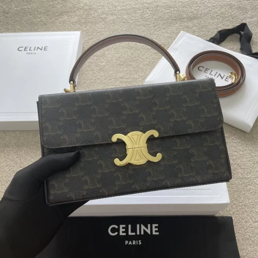 CELINE Teen Nino Leather Shoulder Bag