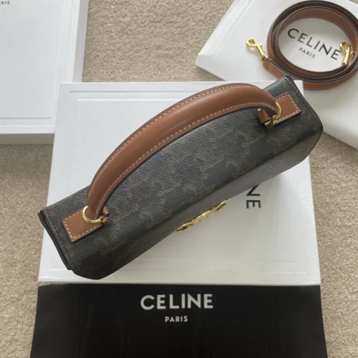 CELINE Teen Nino Leather Shoulder Bag - Image 7