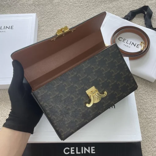 CELINE Teen Nino Leather Shoulder Bag - Image 8