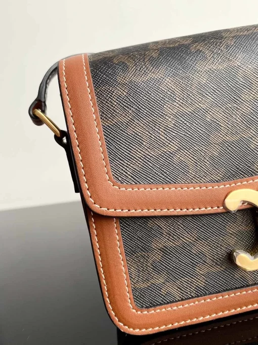 CELINE Triomphe Canvas Crossbody Bag (Unisex) - Image 9