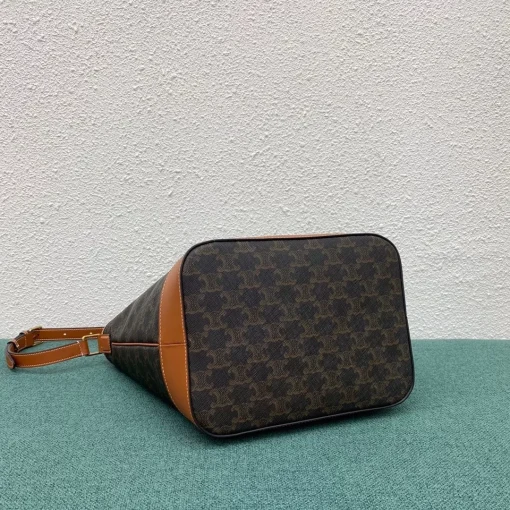 CELINE Triomphe Medium Bucket Bag - Image 3