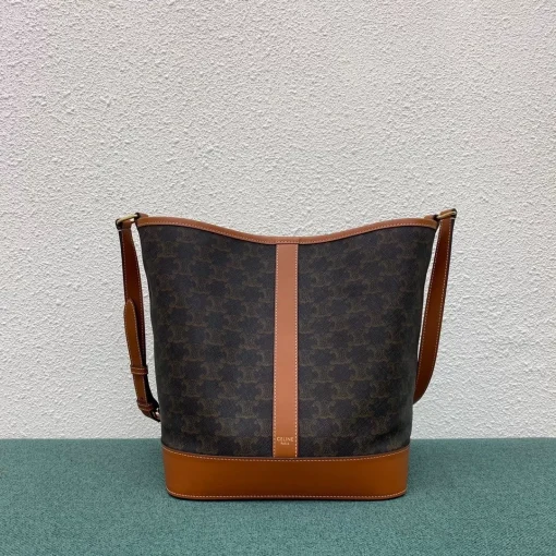 CELINE Triomphe Medium Bucket Bag