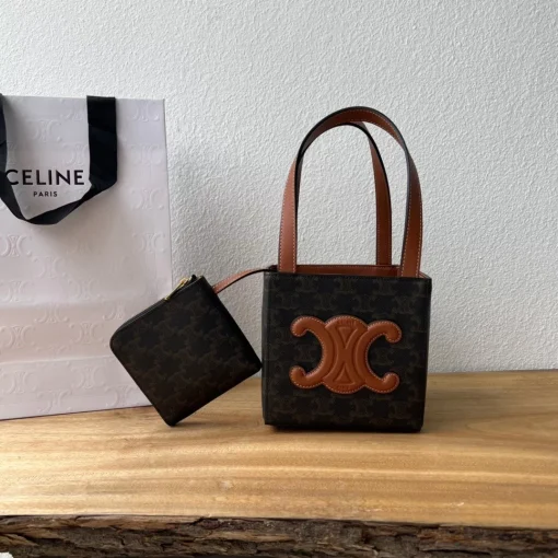 CELINE Triomphe Medium Cube Bag