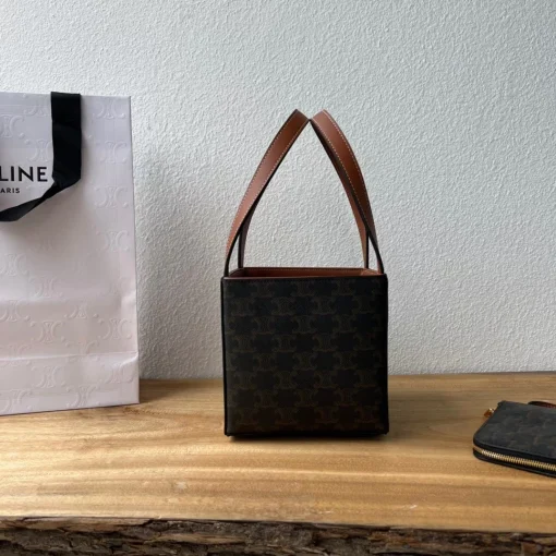 CELINE Triomphe Medium Cube Bag - Image 9