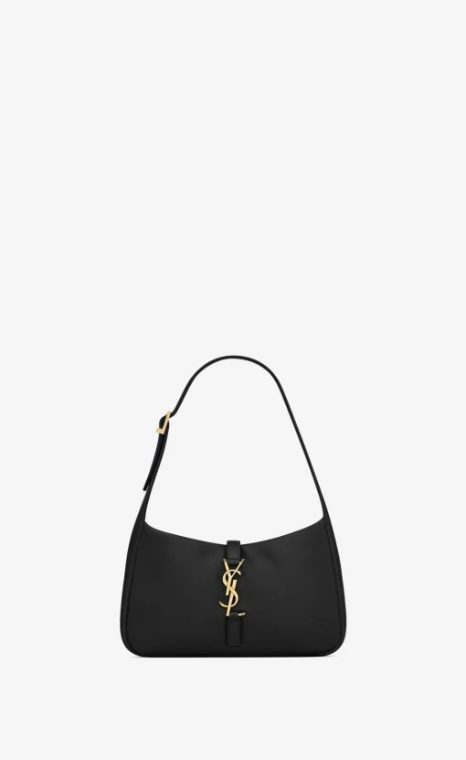 YSL LE 5 À 7 HOBO BAG WITH SILVER HARDWARE - Image 7