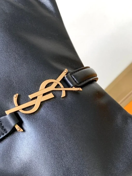 YSL LE 5 À 7 HOBO BAG WITH SILVER HARDWARE - Image 8