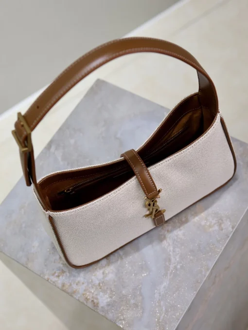 YSL LE 5 À 7 HOBO BAG WITH BLACK HARDWARE - Image 6