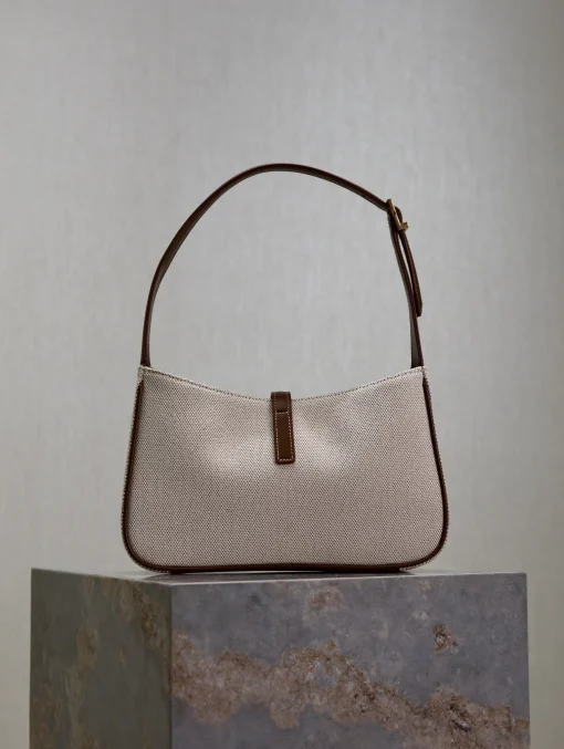 YSL LE 5 À 7 HOBO BAG WITH BLACK HARDWARE - Image 7