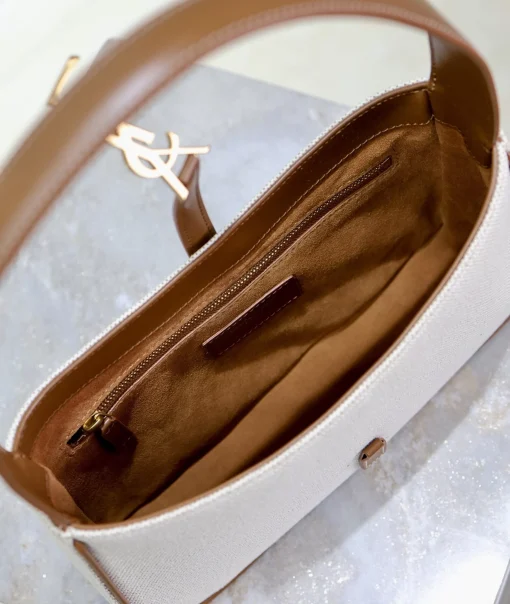 YSL LE 5 À 7 HOBO BAG WITH BLACK HARDWARE - Image 9
