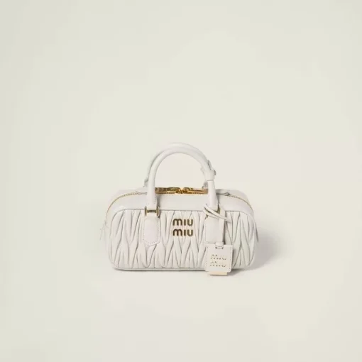 MIU MIU Arcadie Small White Leather Shoulder Bag - Image 2