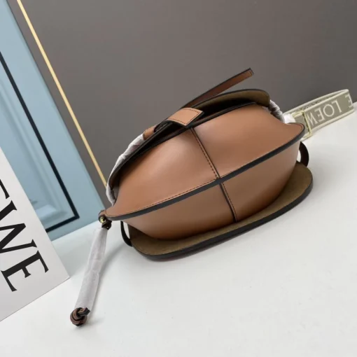 LOEWE Gate Dual Medium Tan Calfskin Shoulder Bag - Image 6