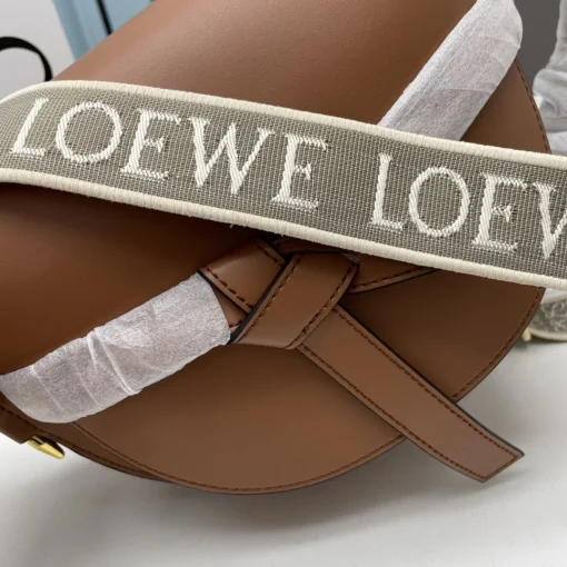 LOEWE Gate Dual Medium Tan Calfskin Shoulder Bag - Image 8