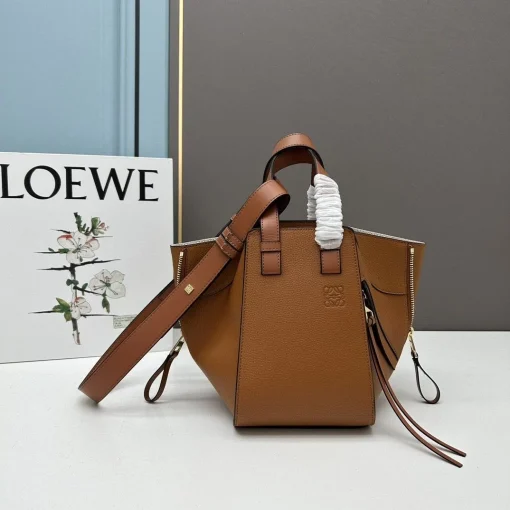 LOEWE Hammock Small Tan Calfskin Multifunctional Shoulder Bag