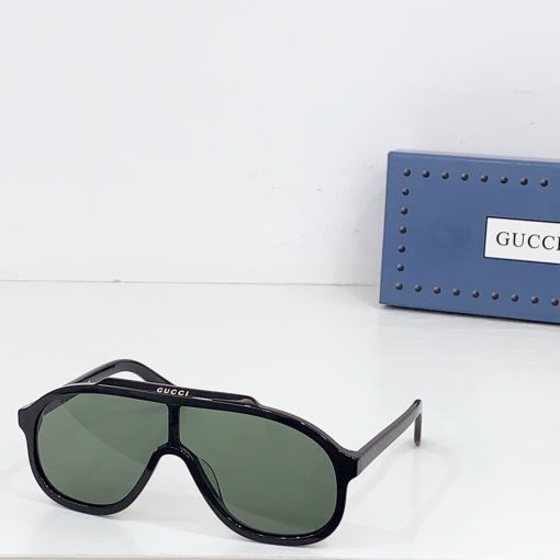 GUCCI. Acetate material. Aviator-style sunglasses. For men. In black. - Image 9